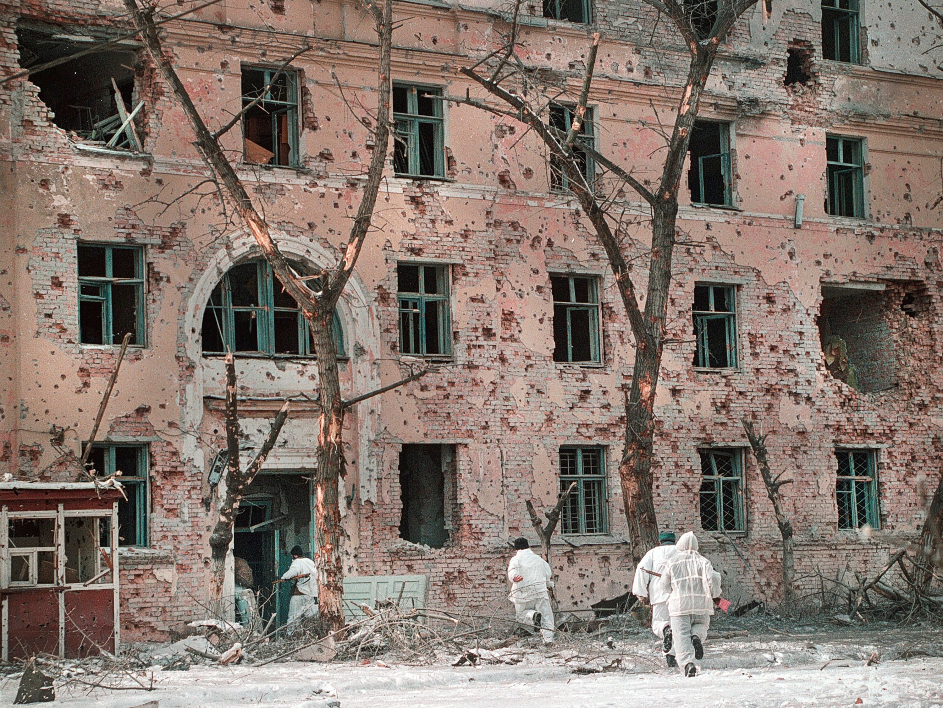 Грозный, январь 1995 года. Фото: Александр Неменов