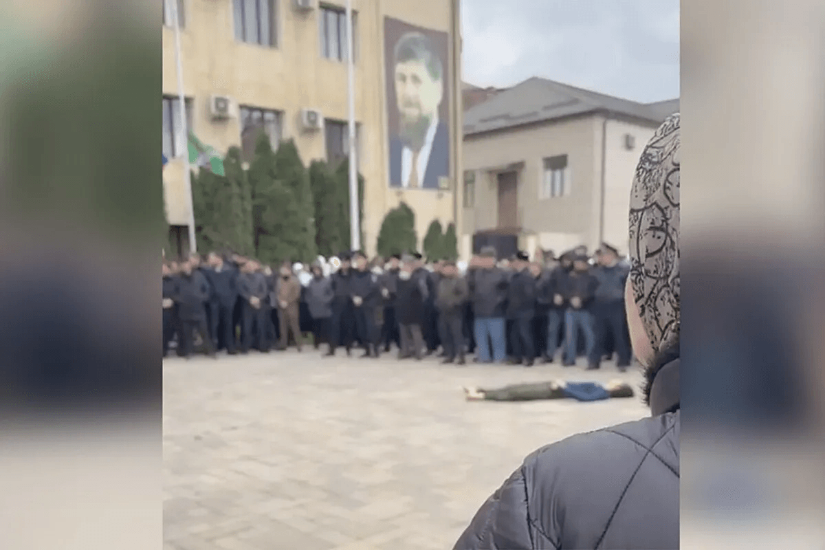 Митинг в Ачхой-Мартан. Фото из социальных сетей