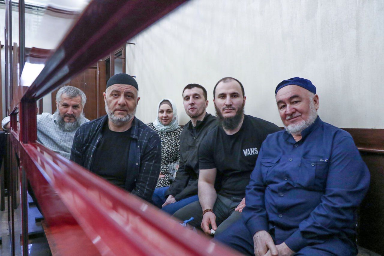 Фигуранты «ингушского дела» на заседании 29 июня. Фото: Дарья Конилова